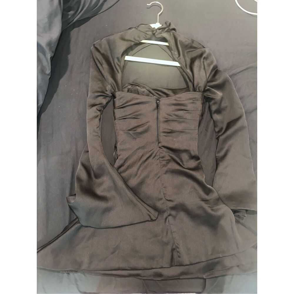 House of CB black long sleeve dress mini women’s size XS - Picture 3 of 5